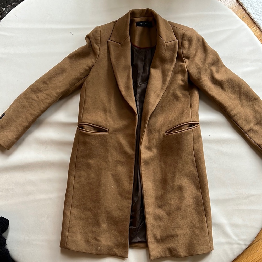Zara camel coat